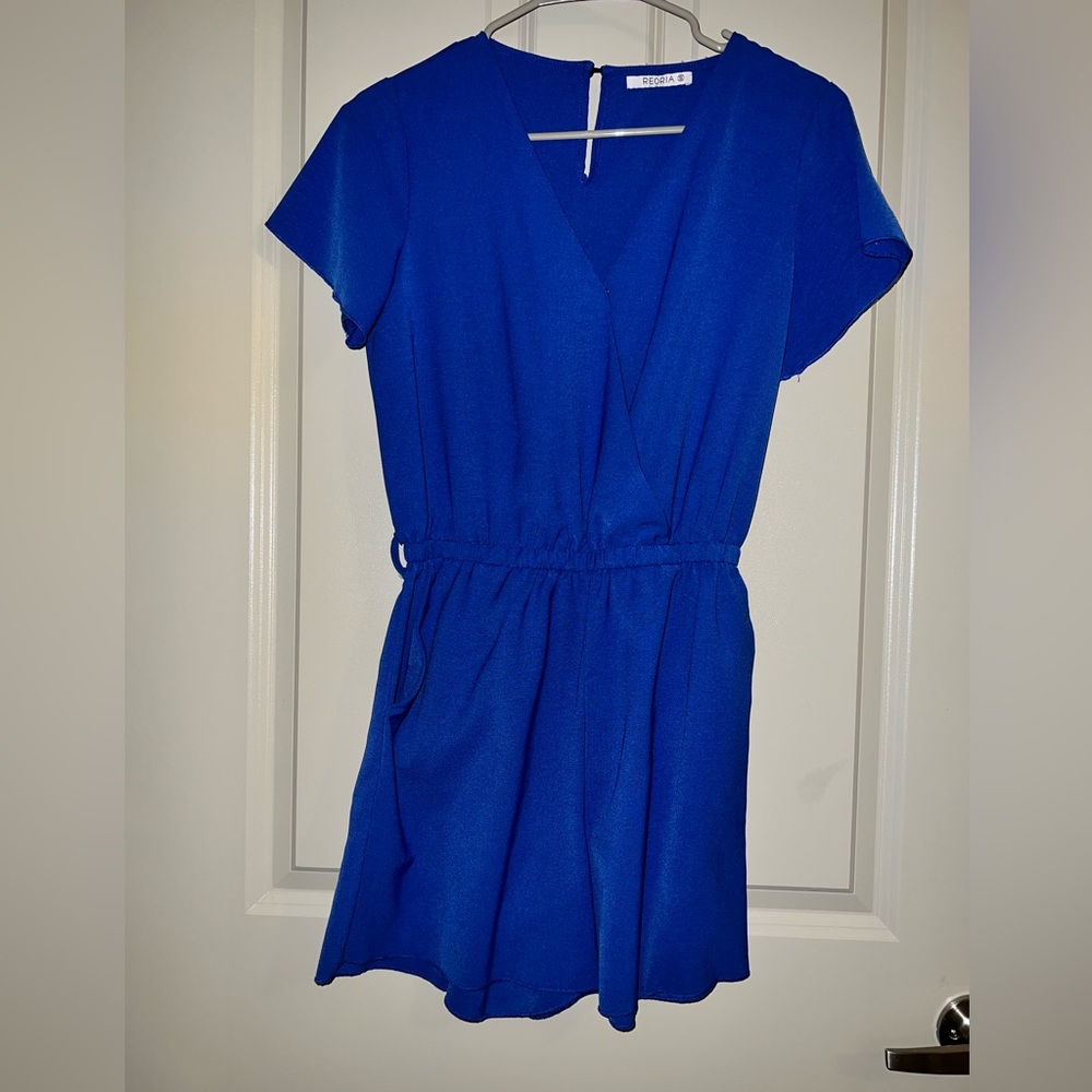 Bright Blue. Light Weight Romper